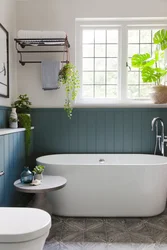 Freestanding bathroom in the interior