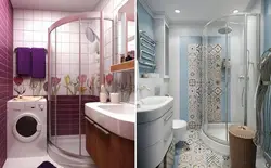 Tiles photo of small baths with shower