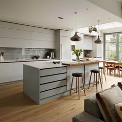 Three-Level Kitchen In The Interior