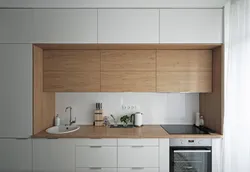 Three-level kitchen in the interior