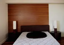 Yataq otağı fotoşəkilindəki divarlar üçün MDF panelləri