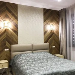 MDF panels for walls in the bedroom photo