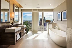 Bath design with balcony