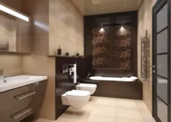 Qaranlıq mebel ilə vanna otağı