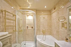 White gold bathroom interior