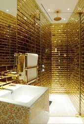 White Gold Bathroom Interior