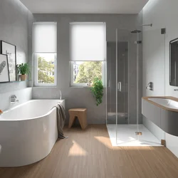 Simple bathroom interior photo