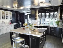 Silver kitchen interior