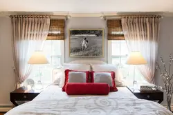 Roman blinds in a modern bedroom photo