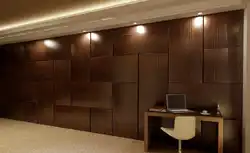Yataq otağının interyerində MDF divar panelləri