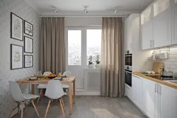 Kitchen interior with balcony 13