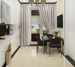 Kitchen interior with balcony 13