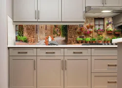 Facade for kitchen apron photo