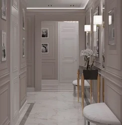 Doors in the interior of the hallway in a modern style