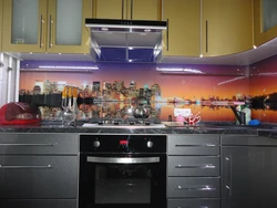Kitchen photos on glass