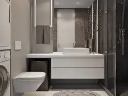 Ванна з туалетам дызайн квадратная