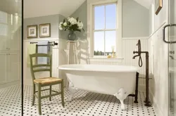 Floor-mounted bathroom design