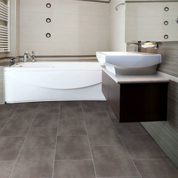 Floor-mounted bathroom design