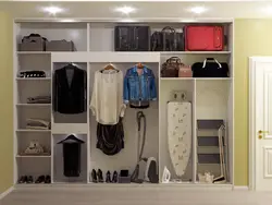 Wardrobe in the hallway inside design ideas