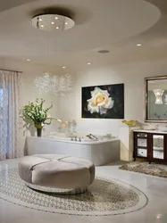 Bathroom ceiling chandelier photo