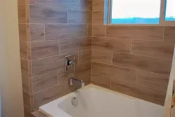 Finishing the walls with laminate in the bathroom photo