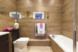Hamam fotoşəkilində divarları laminatla bitirmək