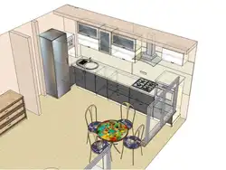 Kitchen how to arrange furniture photo