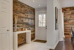 Hallway made of laminate walls photo design