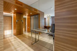 Hallway made of laminate walls photo design