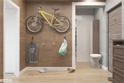 Hallway made of laminate walls photo design