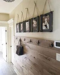 Hallway made of laminate walls photo design