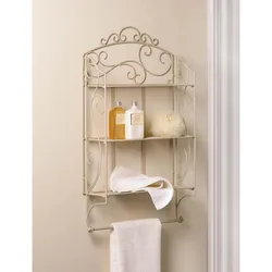 Bathroom wall shelf photo