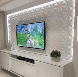 Фото телевизора на стене в квартире