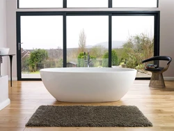 Bath Bowl In The Bathroom Interior Photo