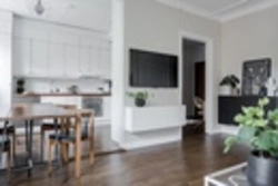 Photos of apartments with a relocated kitchen