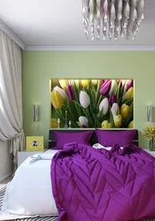 Bright bedroom accents photos