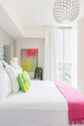 Bright bedroom accents photos