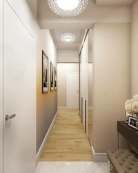 Straight corridor in the apartment photo