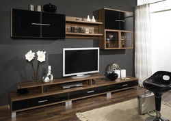 Walls for a long living room photo