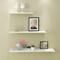 Wall shelves for bedroom photo