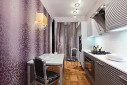 Интерьер кухни как подобрать обои фото