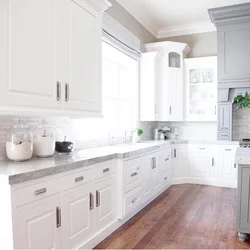 White kitchen design what kind of countertop