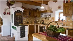 How to design a Russian stove in the kitchen
