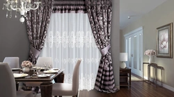 How to choose curtains to match the wallpaper photo for the kitchen