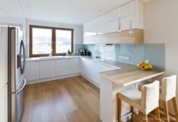 Дохили Ошхона Бо Countertop Чӯбӣ Дар Сабки Муосир
