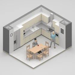 Program for kitchen living room design