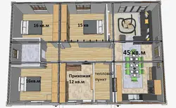 3 Жатын Бөлмесі Бар Үйдің Макети Фото