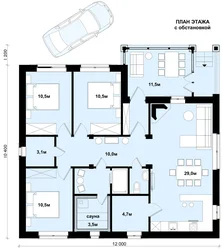 Plans For A One-Story House With 3 Bedrooms Photo