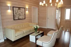Block house in the living room interior