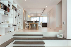 Interior design of floors in an apartment